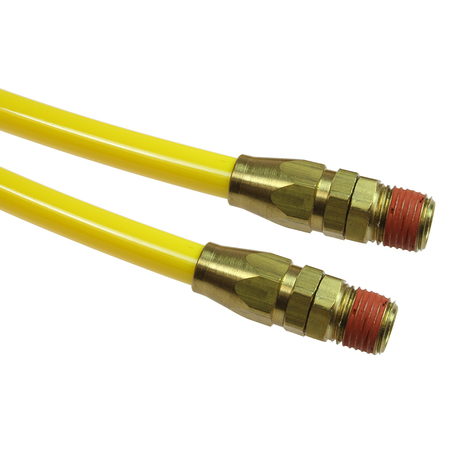 COILHOSE PNEUMATICS Flexcoil 3/16" ID x 25’ 1/4" MPT Swivel Reusable Yellow PR316-25B-Y